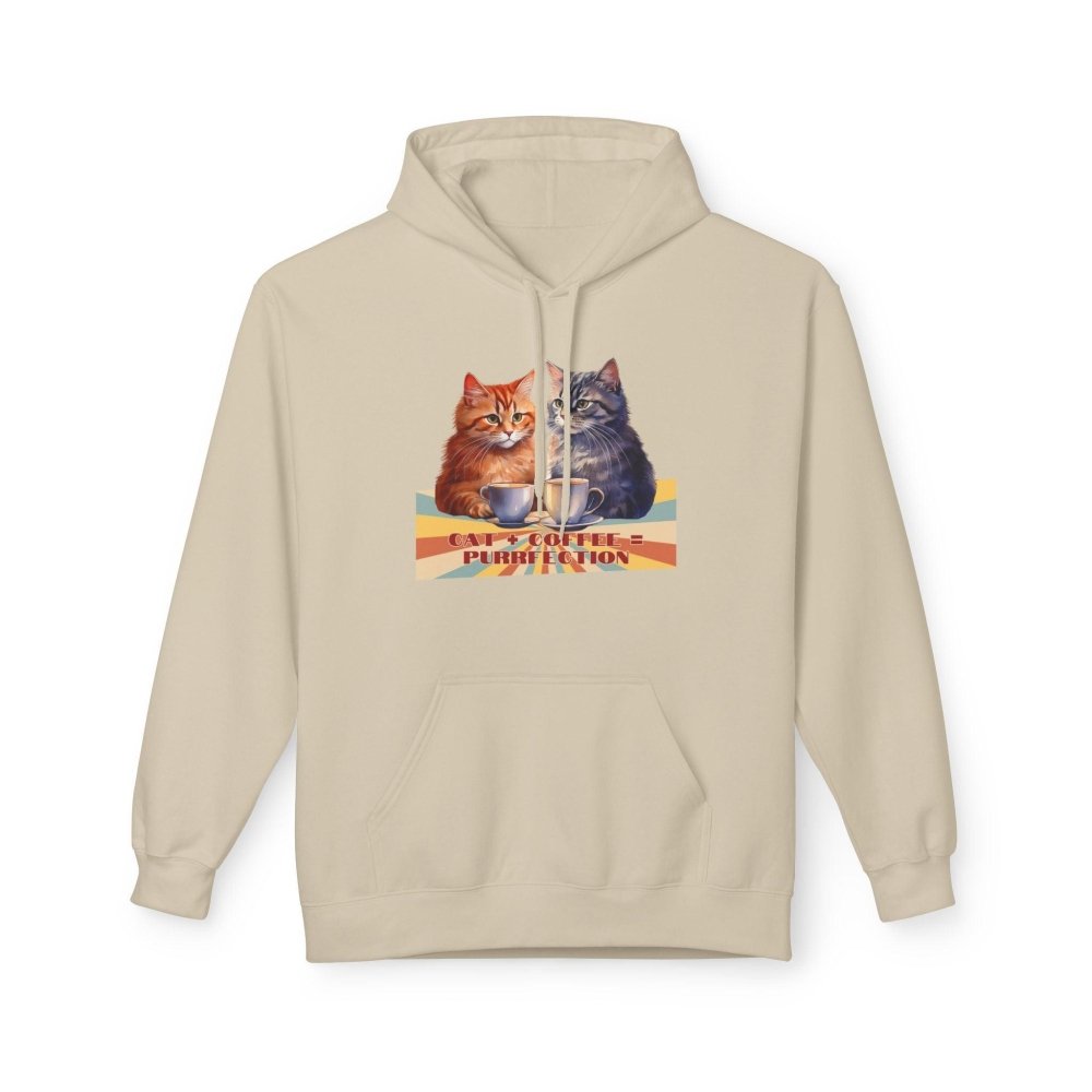 Cat+Coffee=Purrfection Hoodie - Funny Cat Lover Sweatshirt - Cozy Gift for Coffee & Cat Fans - Love From Snowy Shop