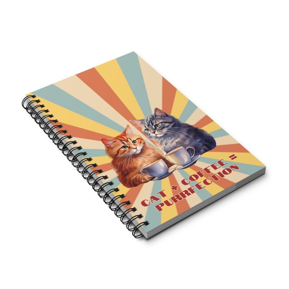 Cat+Coffee=Purrfection Journal - Funny Cat Lover Notebook - Cute Gift for Coffee & Cat Obsessed - Love From Snowy Shop