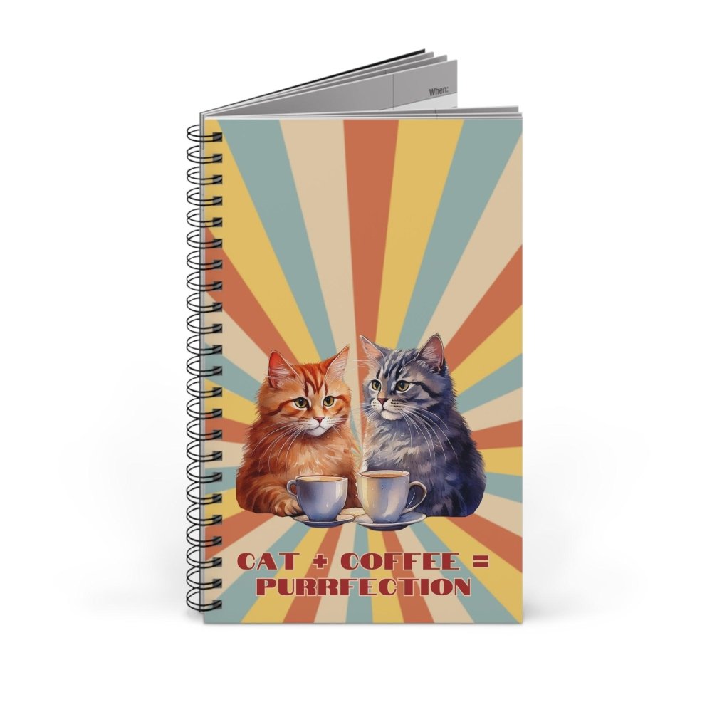 Cat+Coffee=Purrfection Journal - Funny Cat Lover Notebook - Cute Gift for Coffee & Cat Obsessed - Love From Snowy Shop