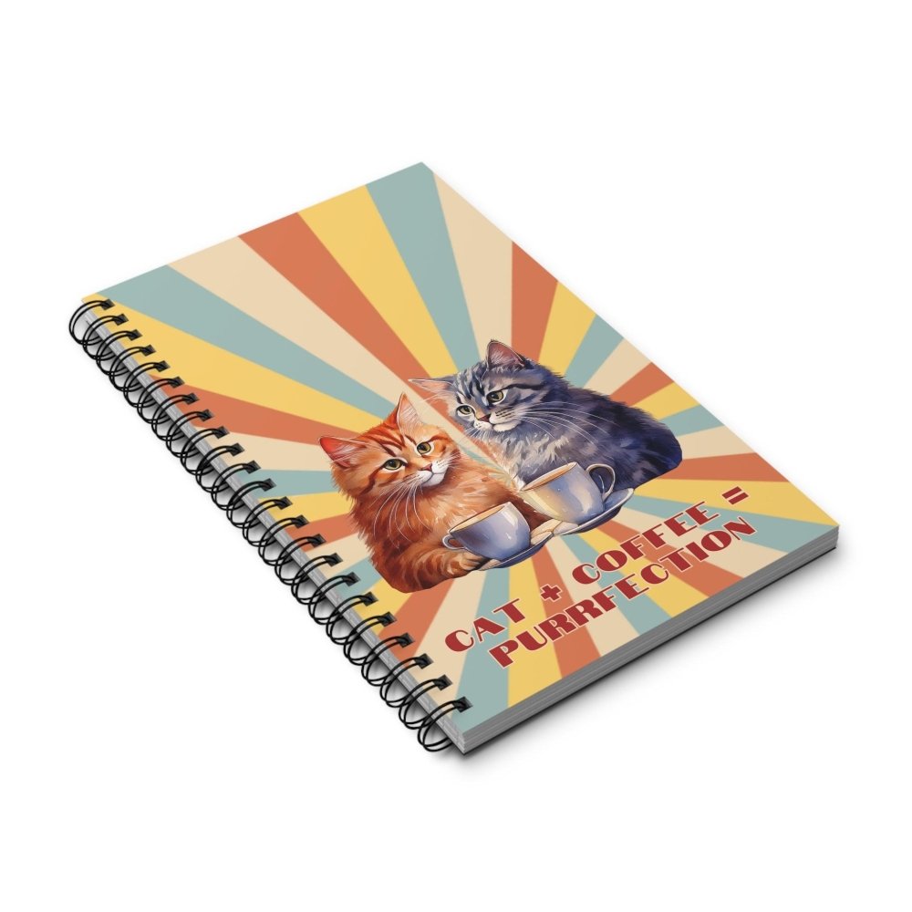Cat+Coffee=Purrfection Journal - Funny Cat Lover Notebook - Cute Gift for Coffee & Cat Obsessed - Love From Snowy Shop