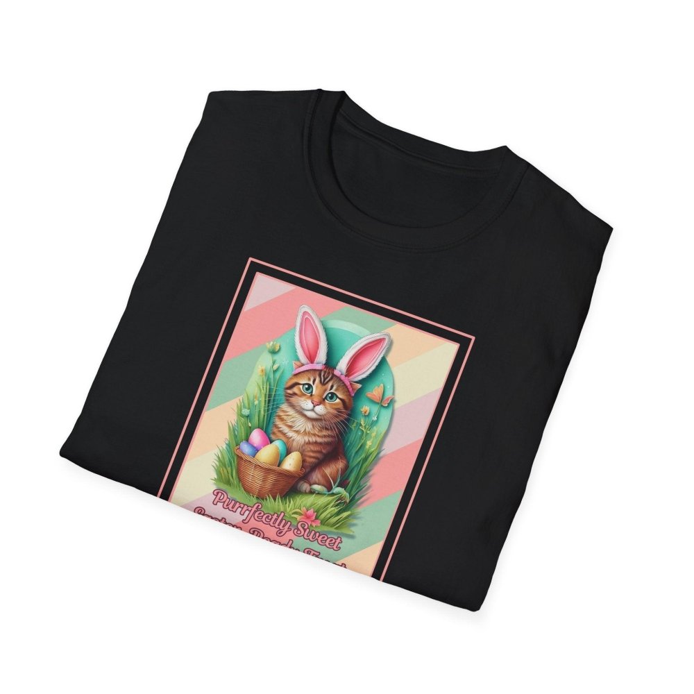 Cute Easter Cat T-Shirt - Purrfectly Sweet Bunny Cat Tee - Spring Gift for Cat Lovers - Love From Snowy Shop
