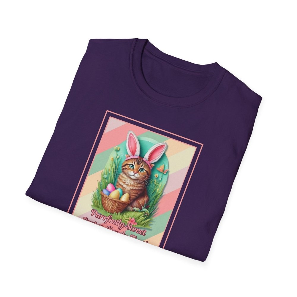 Cute Easter Cat T-Shirt - Purrfectly Sweet Bunny Cat Tee - Spring Gift for Cat Lovers - Love From Snowy Shop