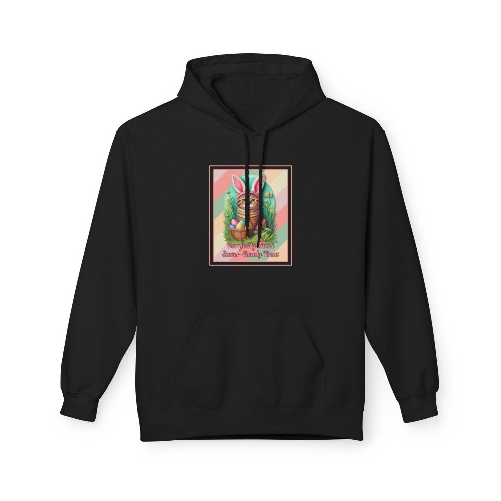 Funny Easter Cat Hoodie - Purrfectly Sweet Bunny Ears Sweatshirt - Spring Gift for Cat Moms - Love From Snowy Shop