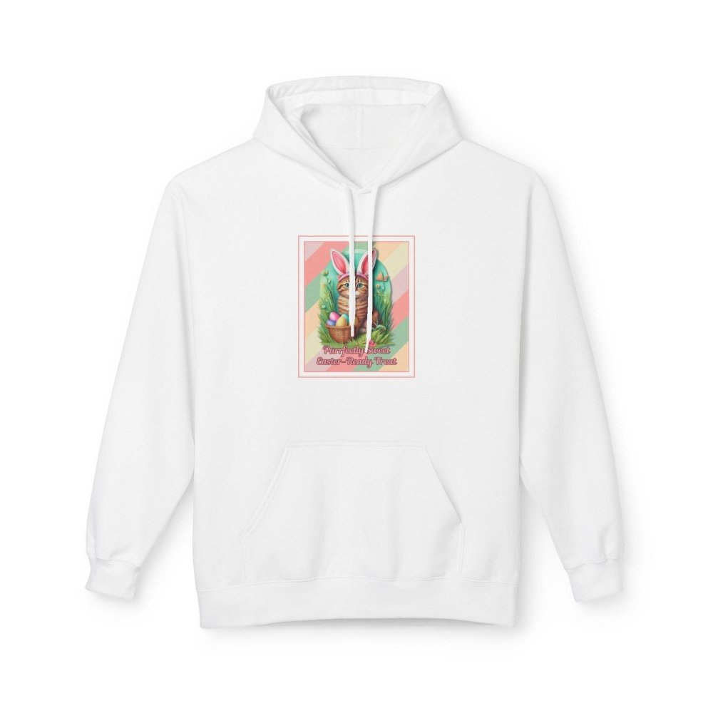 Funny Easter Cat Hoodie - Purrfectly Sweet Bunny Ears Sweatshirt - Spring Gift for Cat Moms - Love From Snowy Shop