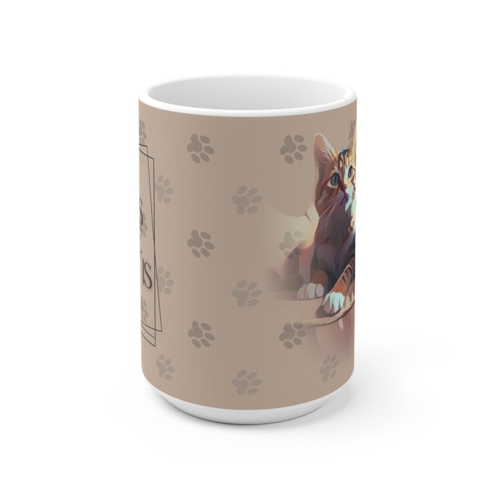 Home Is Where the Cat Mug – Cute Coffee Cup for Cat Lovers – Pet Parent Gift - Love From Snowy Shop