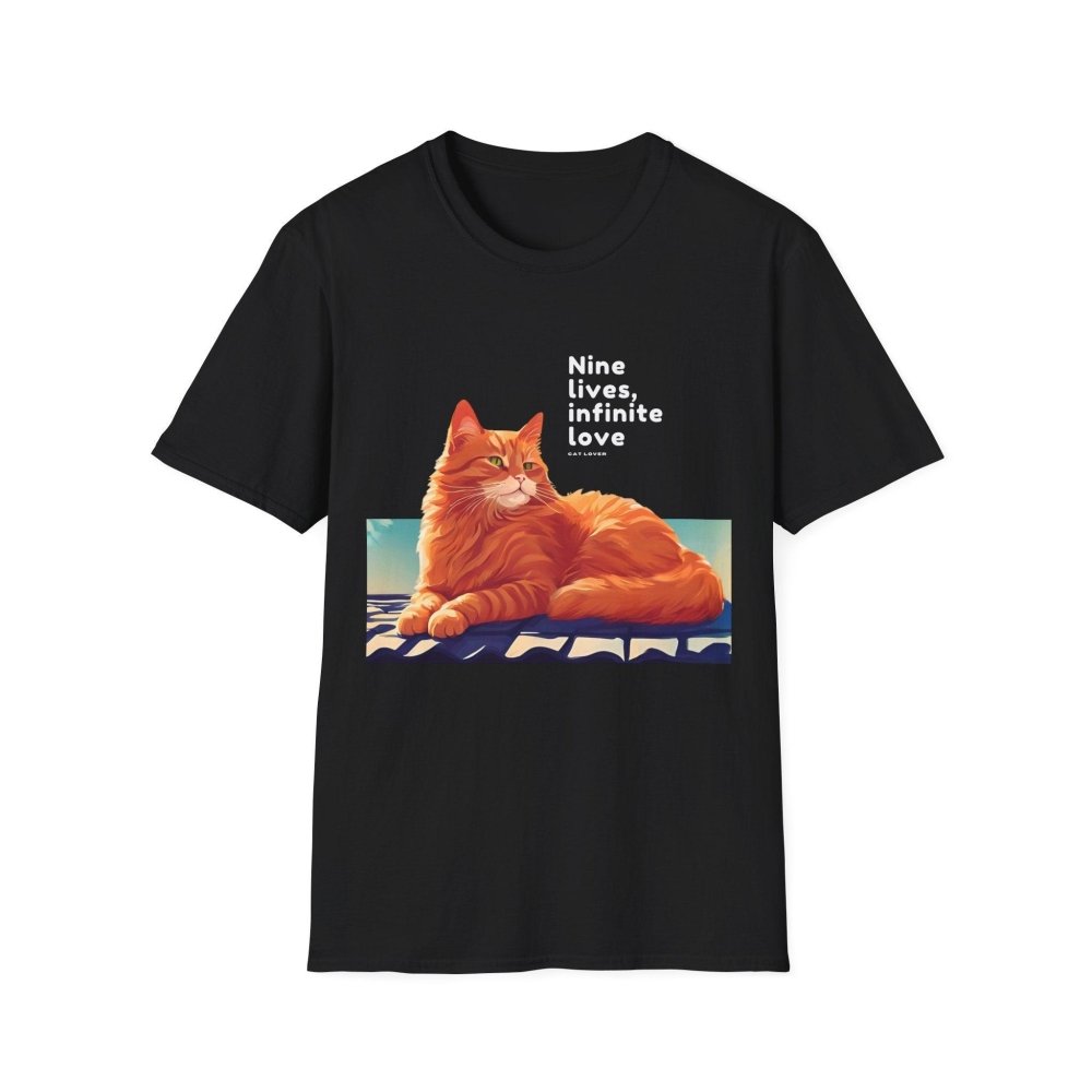 Nine Lives Infinite Love Cat T-Shirt - Sentimental Feline Tee - Gift for Cat Lovers & Pet Parents - Love From Snowy Shop