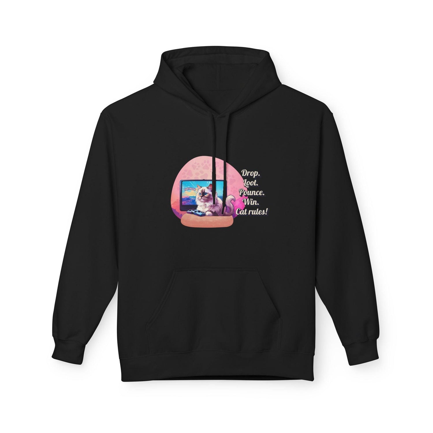 Gamer Cat Hoodie – Funny FortMeow Style Sweatshirt – Battle Mode Cozy Cat Gift - Love From Snowy Shop