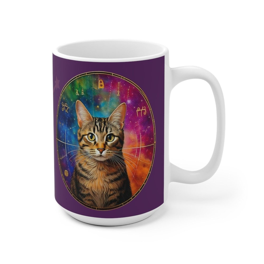 Astrology Cat Mug – “Peace Treaties & Head Scratches” Funny Cosmic Cat Cup - Love From Snowy Shop