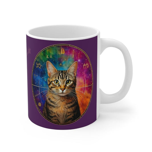 Astrology Cat Mug – “Peace Treaties & Head Scratches” Funny Cosmic Cat Cup - Love From Snowy Shop