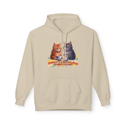 Cat+Coffee=Purrfection Hoodie - Funny Cat Lover Sweatshirt - Cozy Gift for Coffee & Cat Fans - Love From Snowy Shop