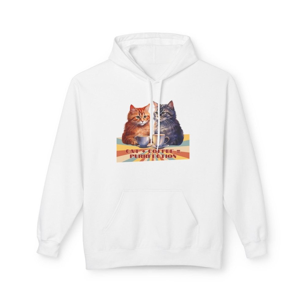 Cat+Coffee=Purrfection Hoodie - Funny Cat Lover Sweatshirt - Cozy Gift for Coffee & Cat Fans - Love From Snowy Shop