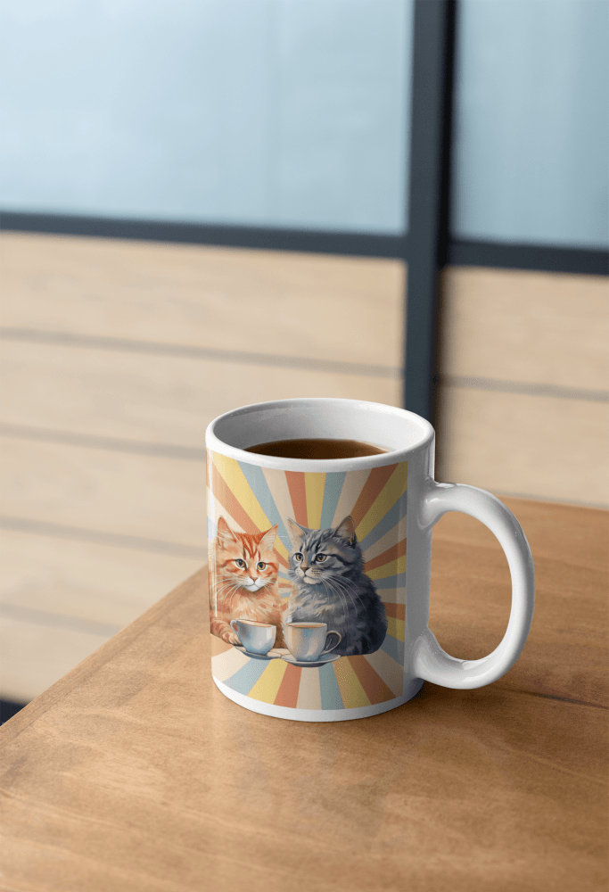 Cat+Coffee=Purrfection Mug - Funny Cat Coffee Cup - Cat Lover Gift for Morning Brew Fans - Love From Snowy Shop