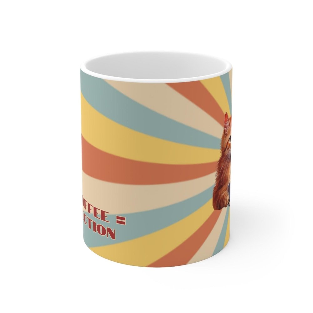 Cat+Coffee=Purrfection Mug - Funny Cat Coffee Cup - Cat Lover Gift for Morning Brew Fans - Love From Snowy Shop