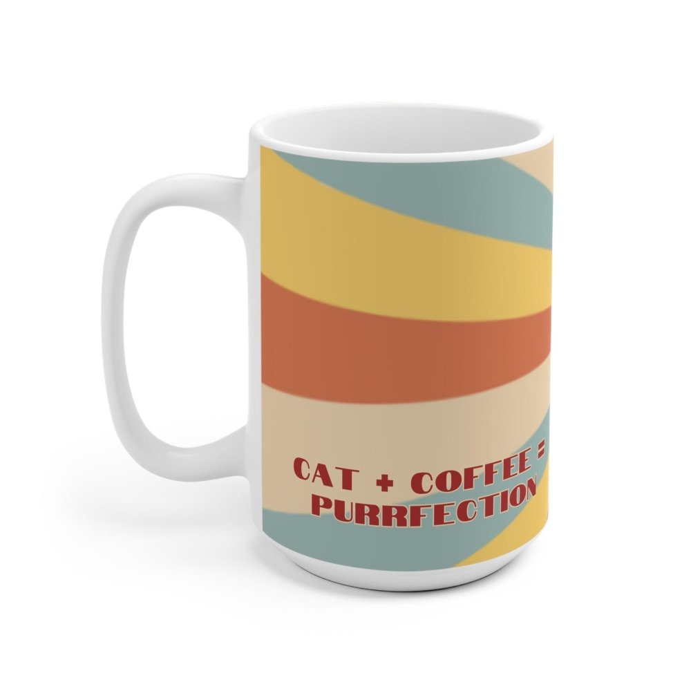 Cat+Coffee=Purrfection Mug - Funny Cat Coffee Cup - Cat Lover Gift for Morning Brew Fans - Love From Snowy Shop