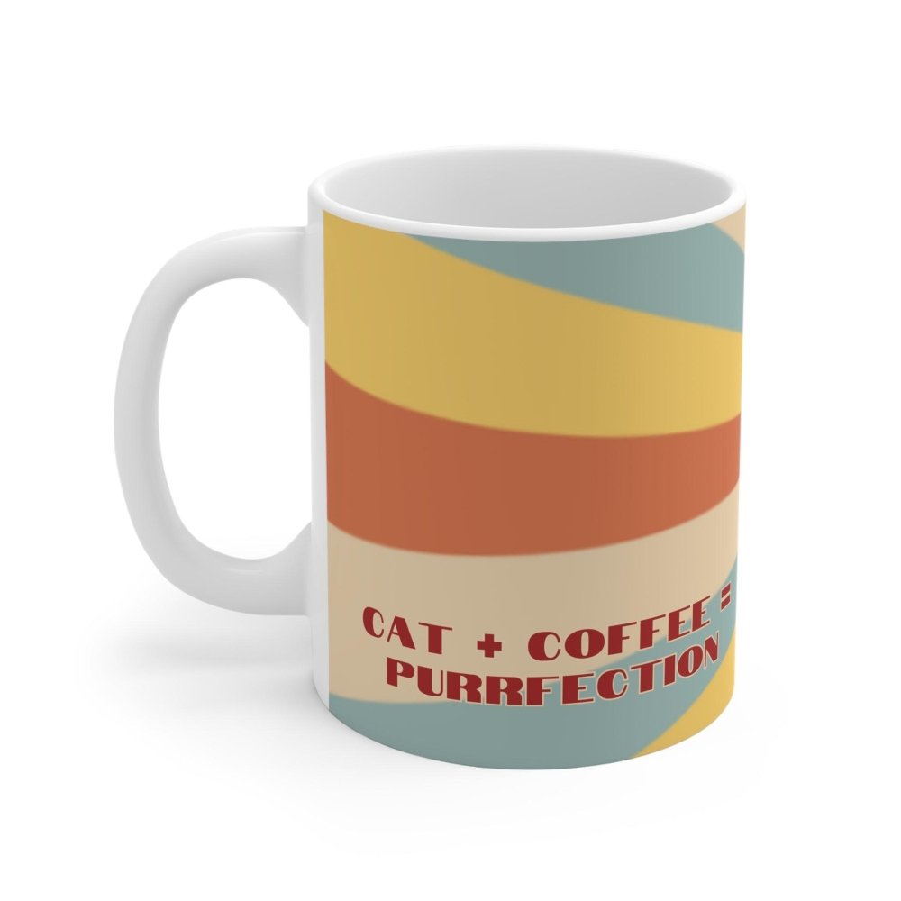 Cat+Coffee=Purrfection Mug - Funny Cat Coffee Cup - Cat Lover Gift for Morning Brew Fans - Love From Snowy Shop