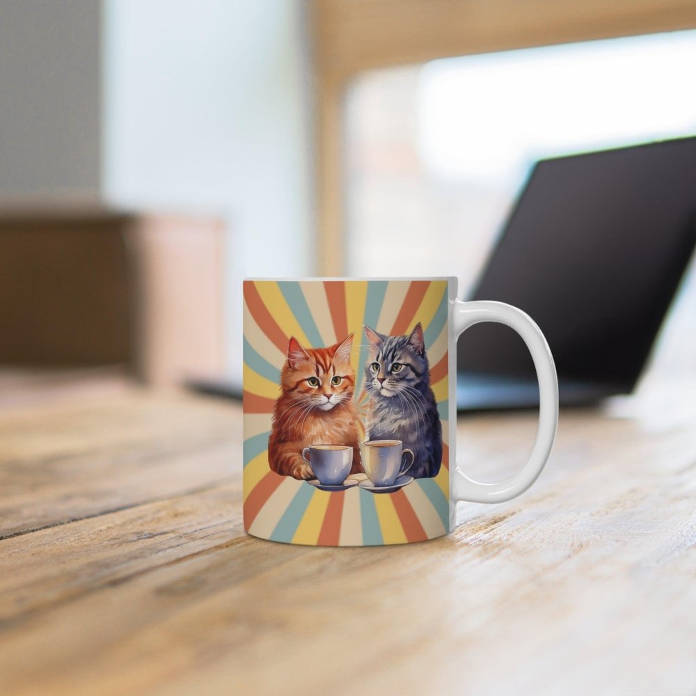 Cat+Coffee=Purrfection Mug - Funny Cat Coffee Cup - Cat Lover Gift for Morning Brew Fans - Love From Snowy Shop