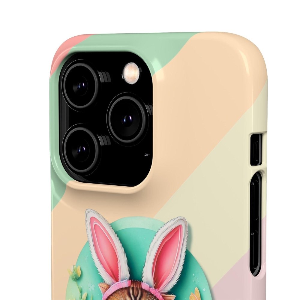 Cute Easter Cat Phone Case - Bunny Ears Cat - Purrfectly Sweet Spring Phone Cover - Love From Snowy Shop