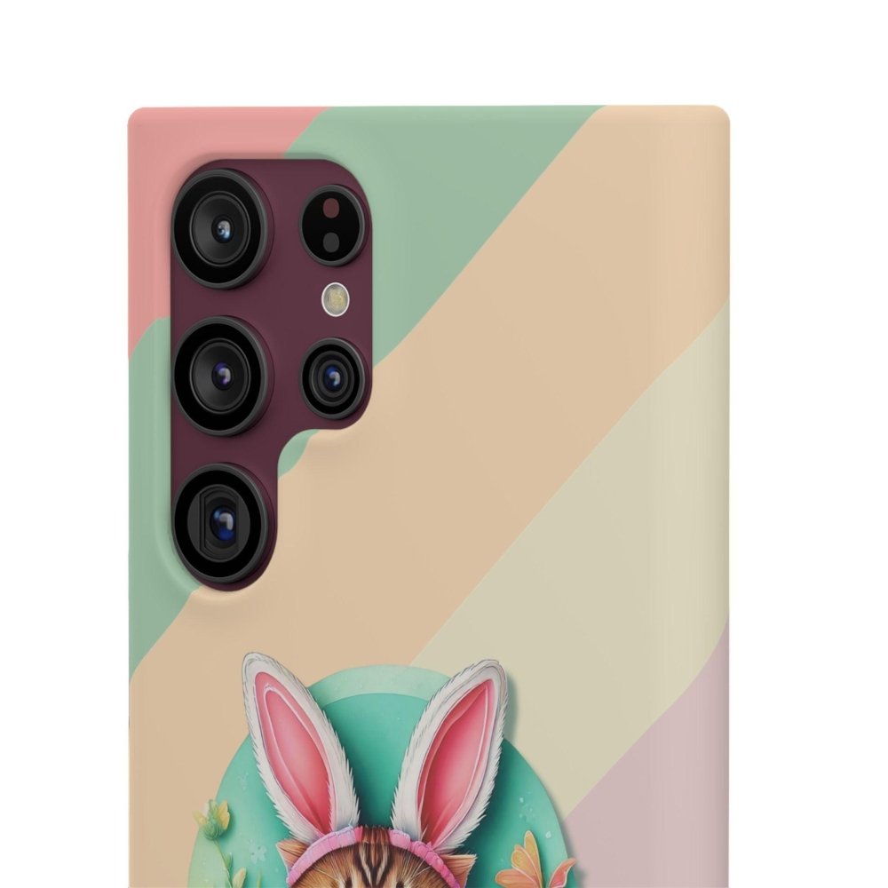 Cute Easter Cat Phone Case - Bunny Ears Cat - Purrfectly Sweet Spring Phone Cover - Love From Snowy Shop