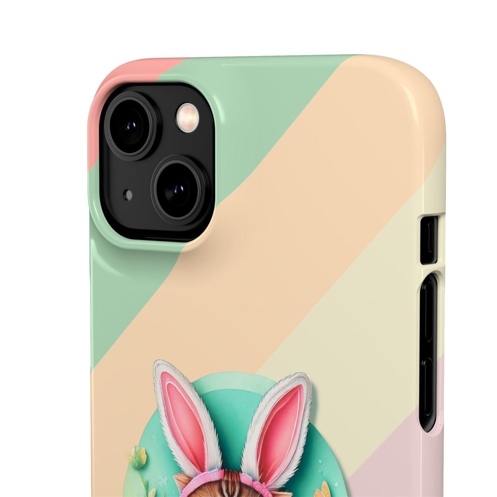Cute Easter Cat Phone Case - Bunny Ears Cat - Purrfectly Sweet Spring Phone Cover - Love From Snowy Shop