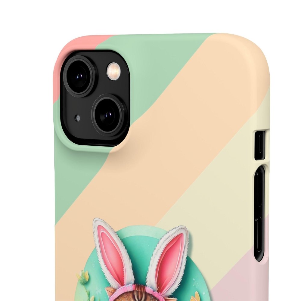 Cute Easter Cat Phone Case - Bunny Ears Cat - Purrfectly Sweet Spring Phone Cover - Love From Snowy Shop