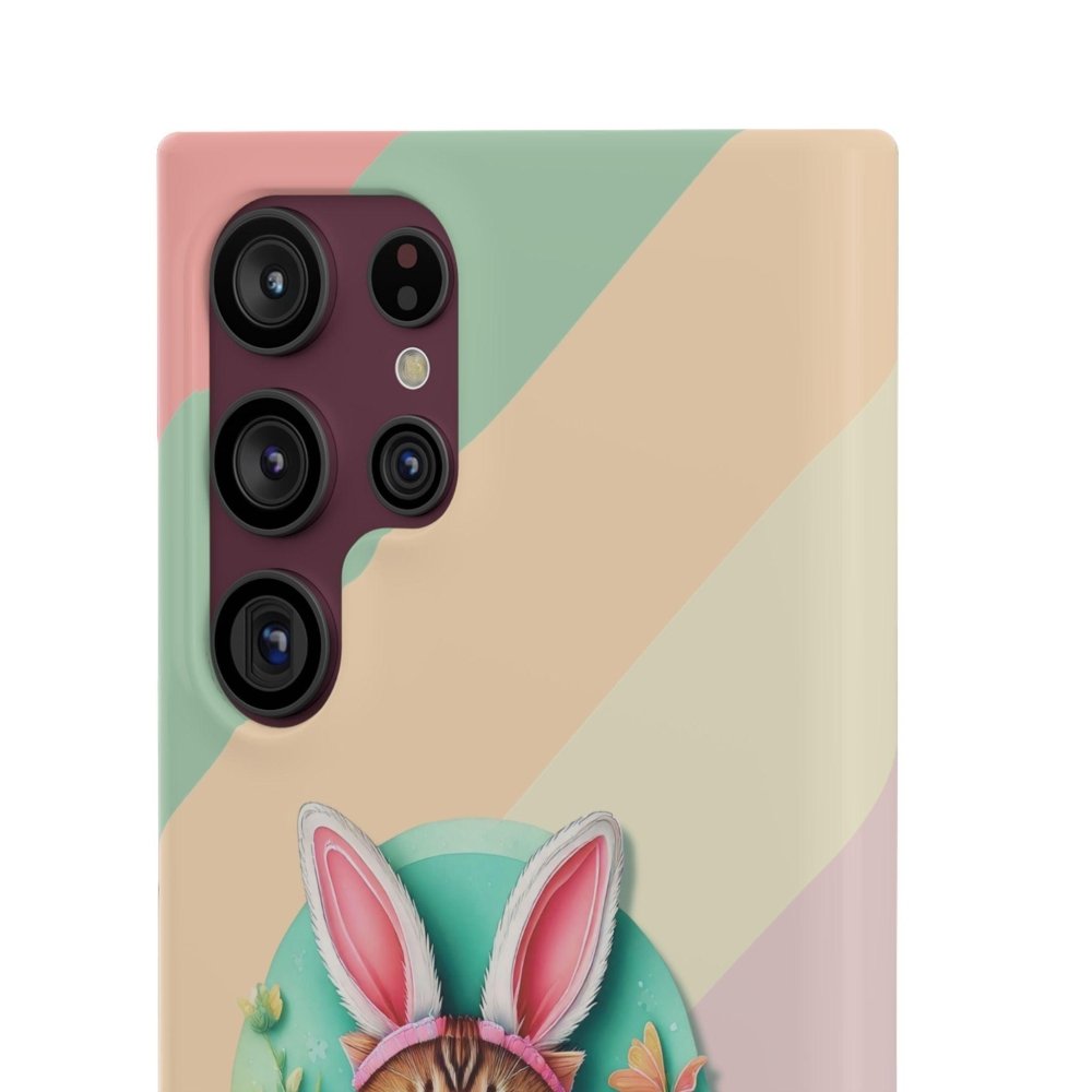 Cute Easter Cat Phone Case - Bunny Ears Cat - Purrfectly Sweet Spring Phone Cover - Love From Snowy Shop