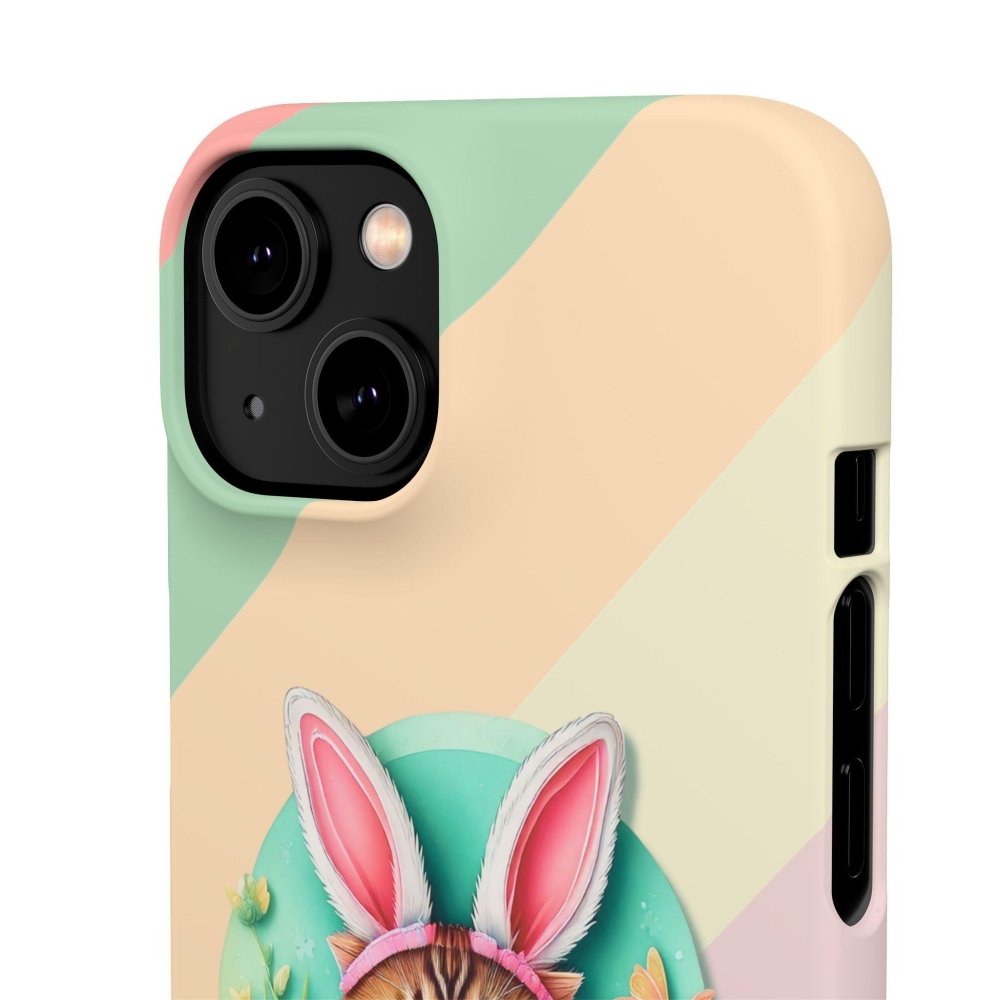 Cute Easter Cat Phone Case - Bunny Ears Cat - Purrfectly Sweet Spring Phone Cover - Love From Snowy Shop