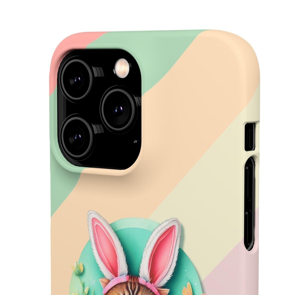 Cute Easter Cat Phone Case - Bunny Ears Cat - Purrfectly Sweet Spring Phone Cover - Love From Snowy Shop