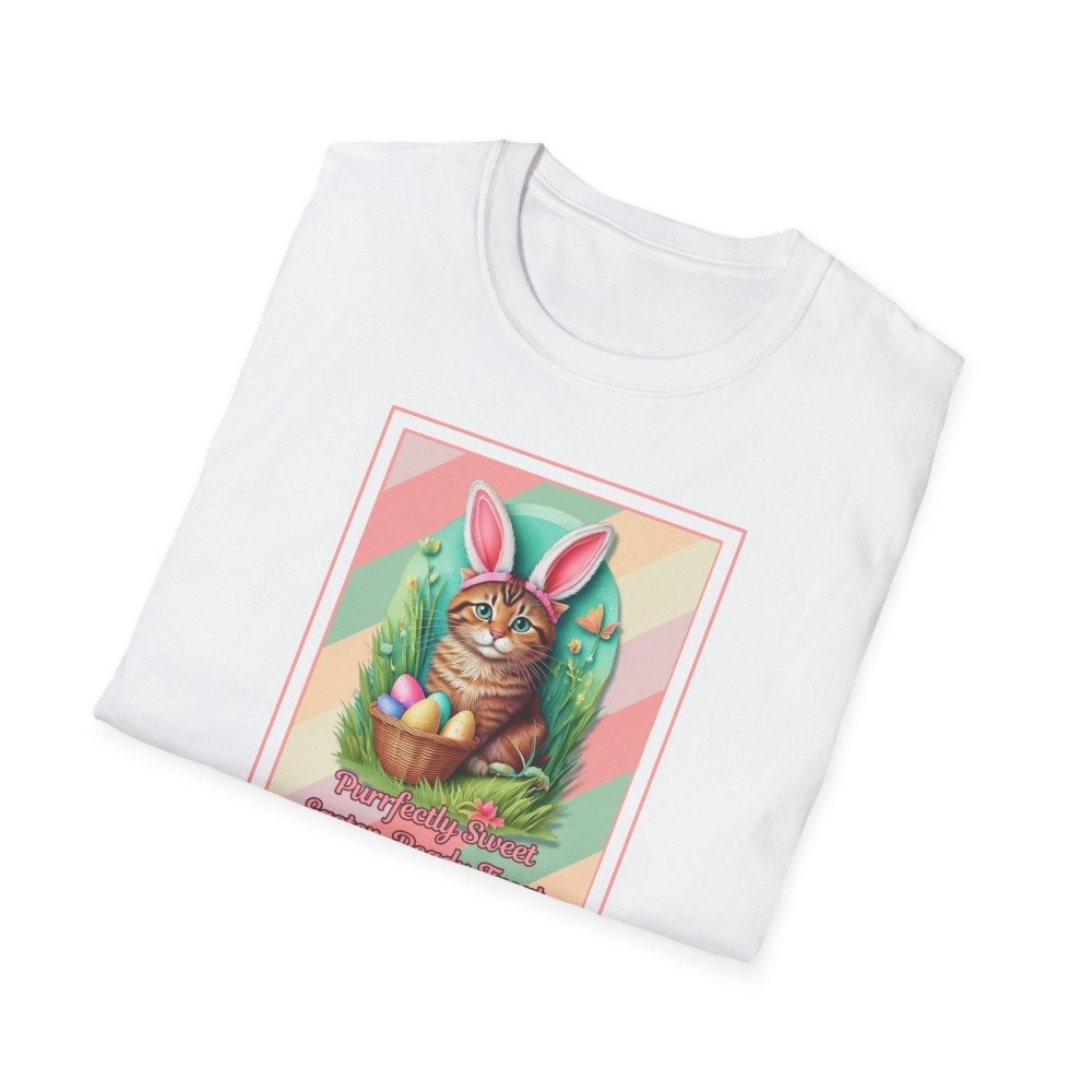 Cute Easter Cat T-Shirt - Purrfectly Sweet Bunny Cat Tee - Spring Gift for Cat Lovers - Love From Snowy Shop