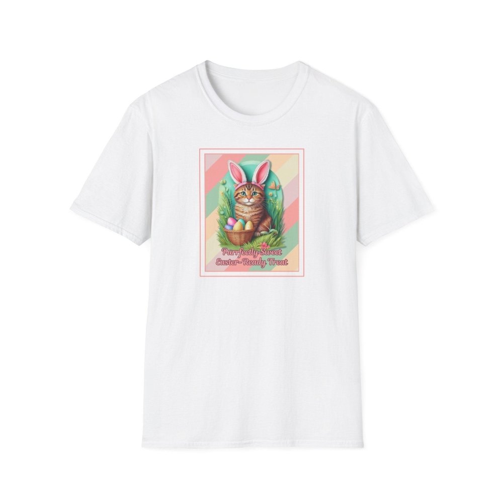 Cute Easter Cat T-Shirt - Purrfectly Sweet Bunny Cat Tee - Spring Gift for Cat Lovers - Love From Snowy Shop