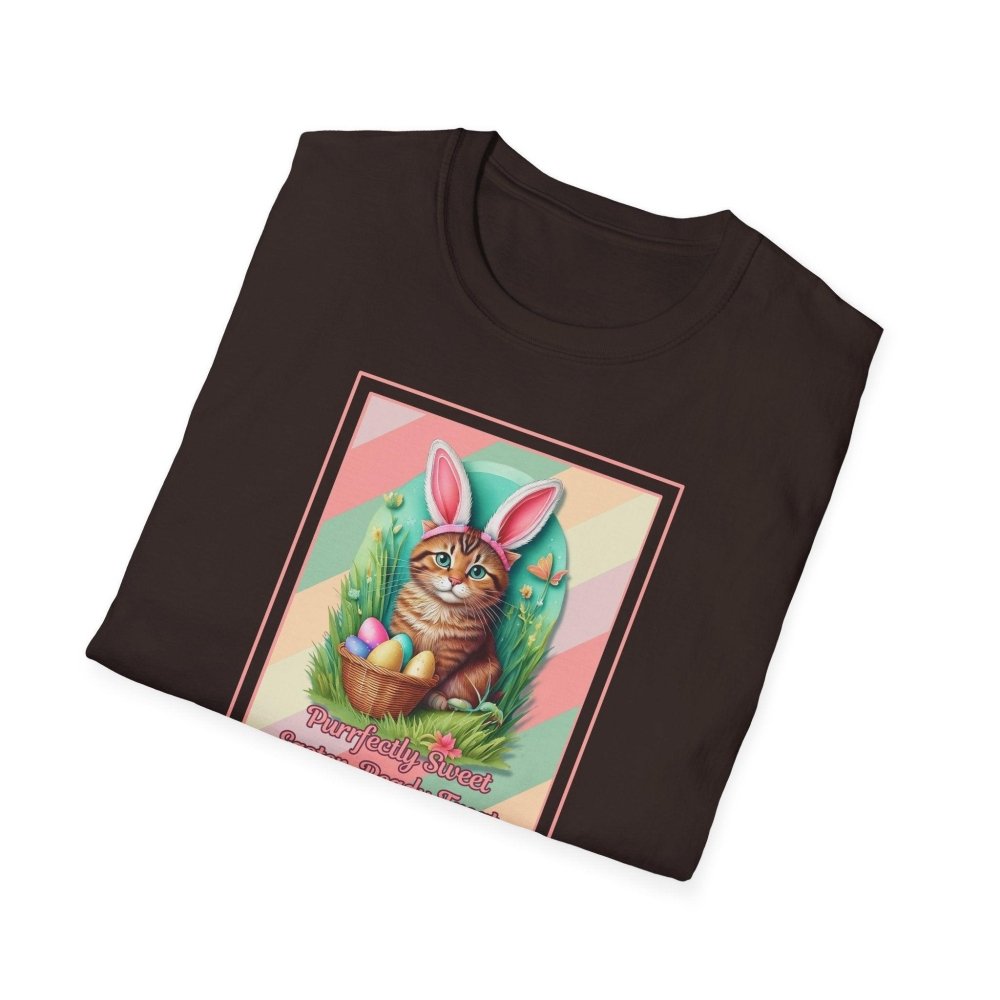 Cute Easter Cat T-Shirt - Purrfectly Sweet Bunny Cat Tee - Spring Gift for Cat Lovers - Love From Snowy Shop