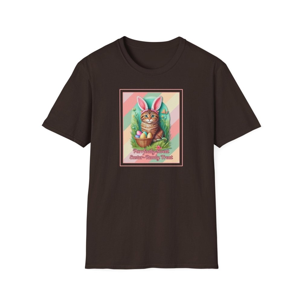 Cute Easter Cat T-Shirt - Purrfectly Sweet Bunny Cat Tee - Spring Gift for Cat Lovers - Love From Snowy Shop