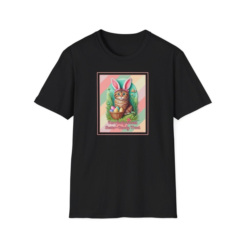 Cute Easter Cat T-Shirt - Purrfectly Sweet Bunny Cat Tee - Spring Gift for Cat Lovers - Love From Snowy Shop