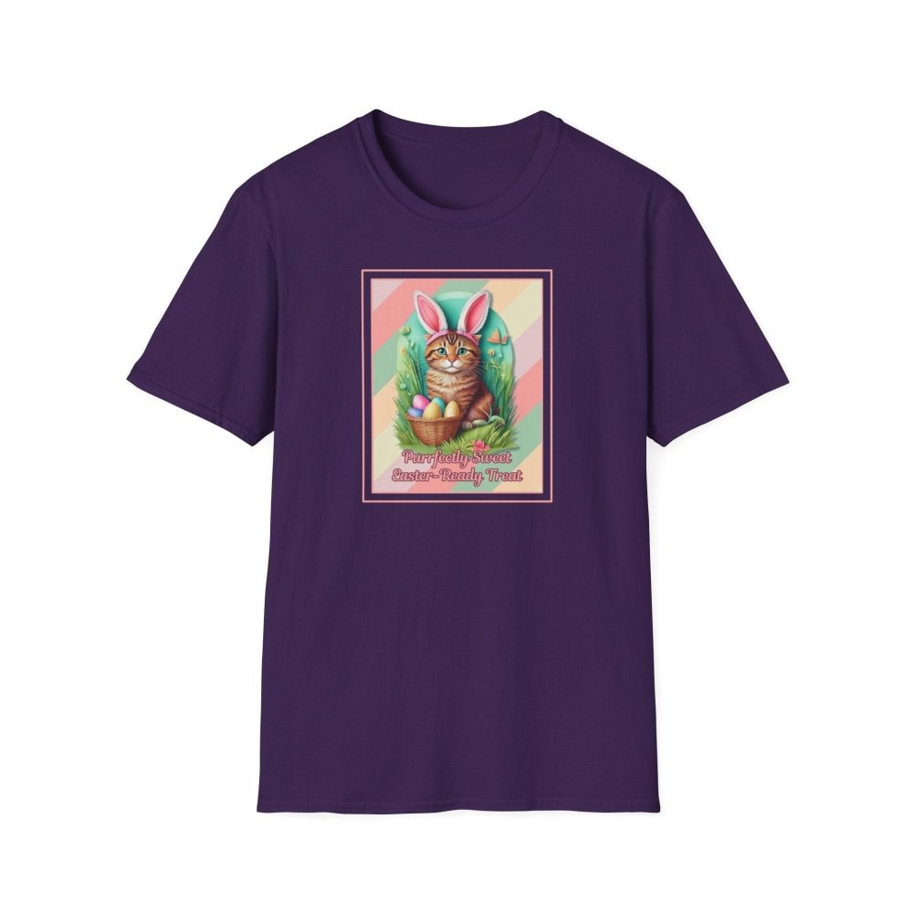 Cute Easter Cat T-Shirt - Purrfectly Sweet Bunny Cat Tee - Spring Gift for Cat Lovers - Love From Snowy Shop