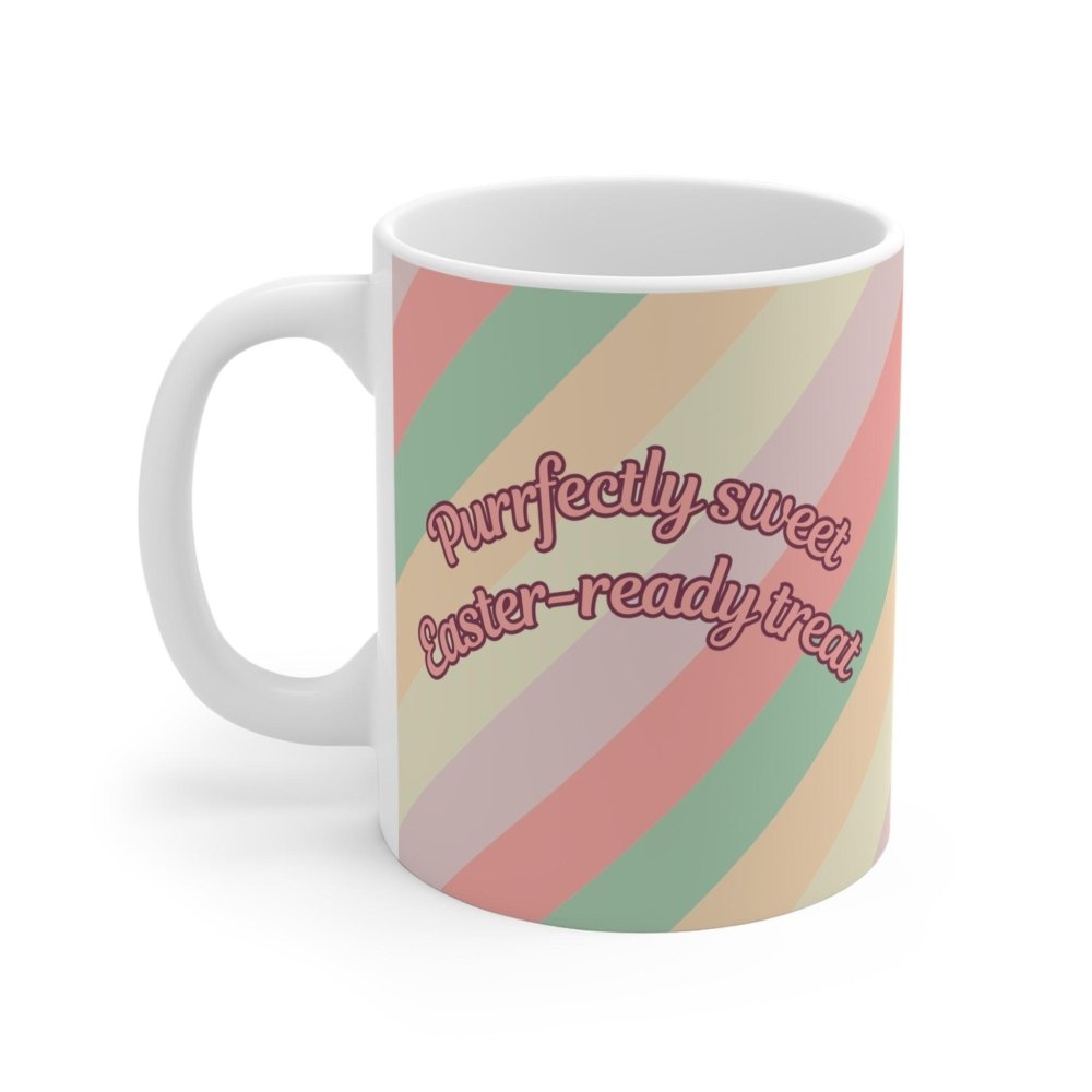 Easter Cat Mug - Purrfectly Sweet Bunny Cat Cup - Funny Gift for Cat & Coffee Lovers - Love From Snowy Shop
