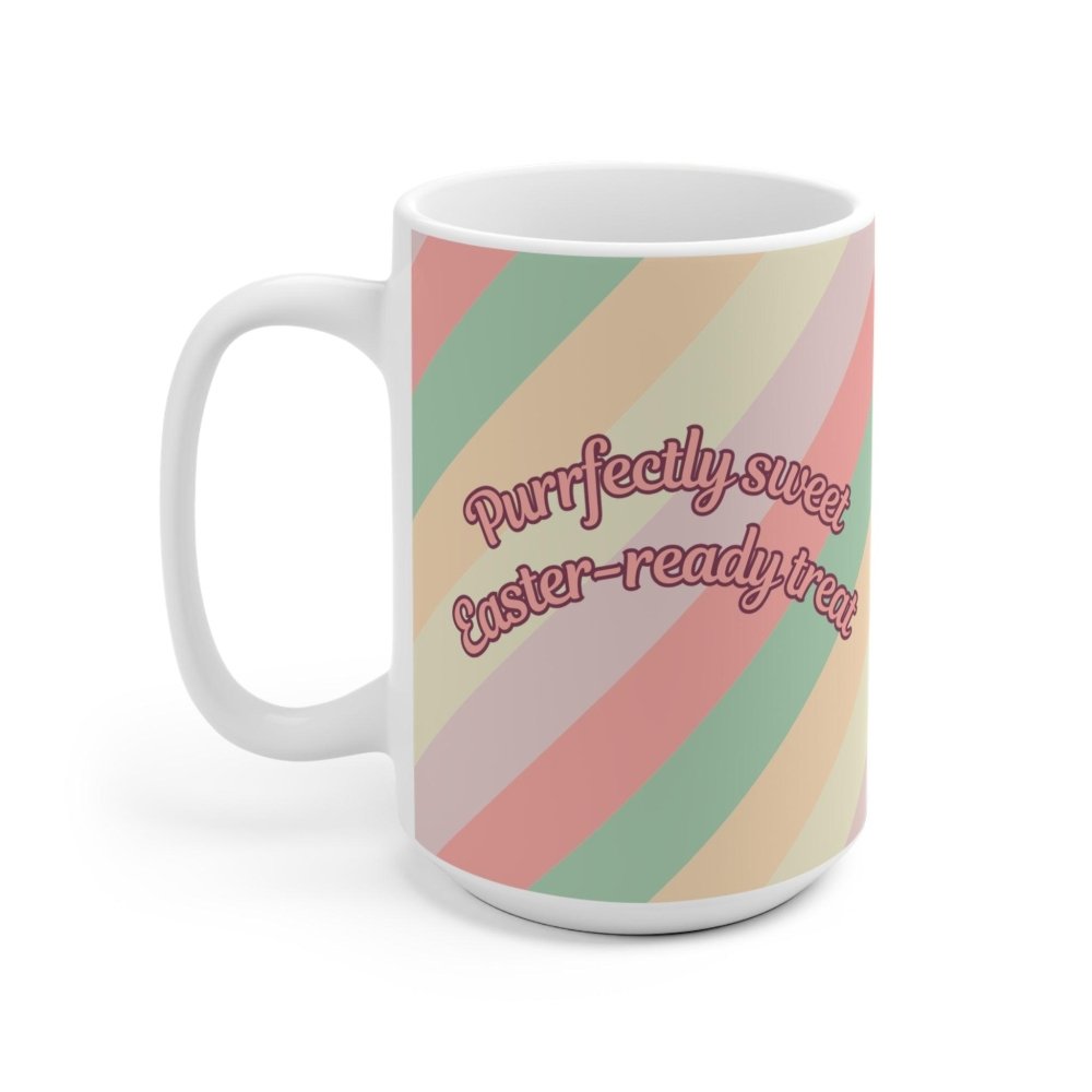 Easter Cat Mug - Purrfectly Sweet Bunny Cat Cup - Funny Gift for Cat & Coffee Lovers - Love From Snowy Shop