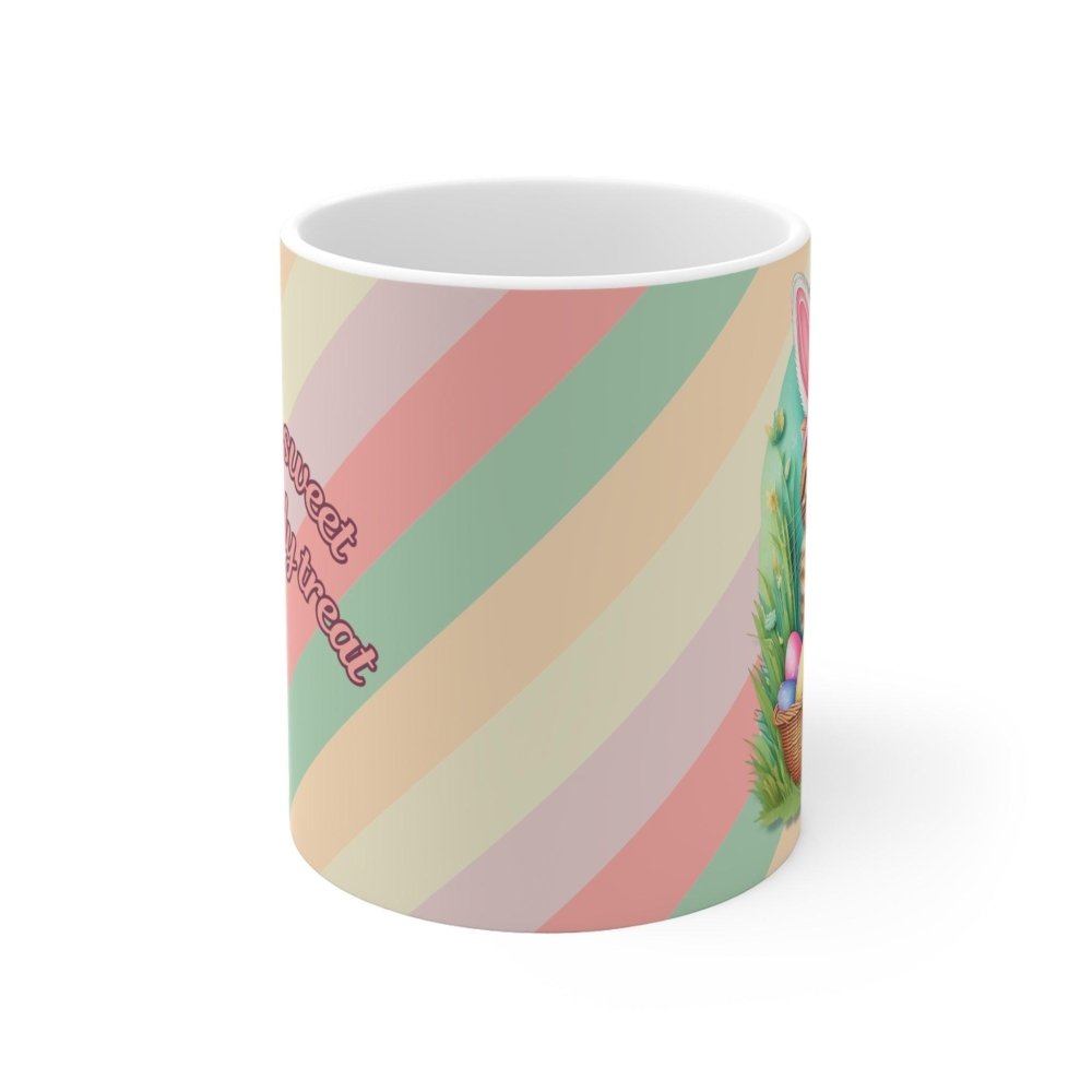 Easter Cat Mug - Purrfectly Sweet Bunny Cat Cup - Funny Gift for Cat & Coffee Lovers - Love From Snowy Shop