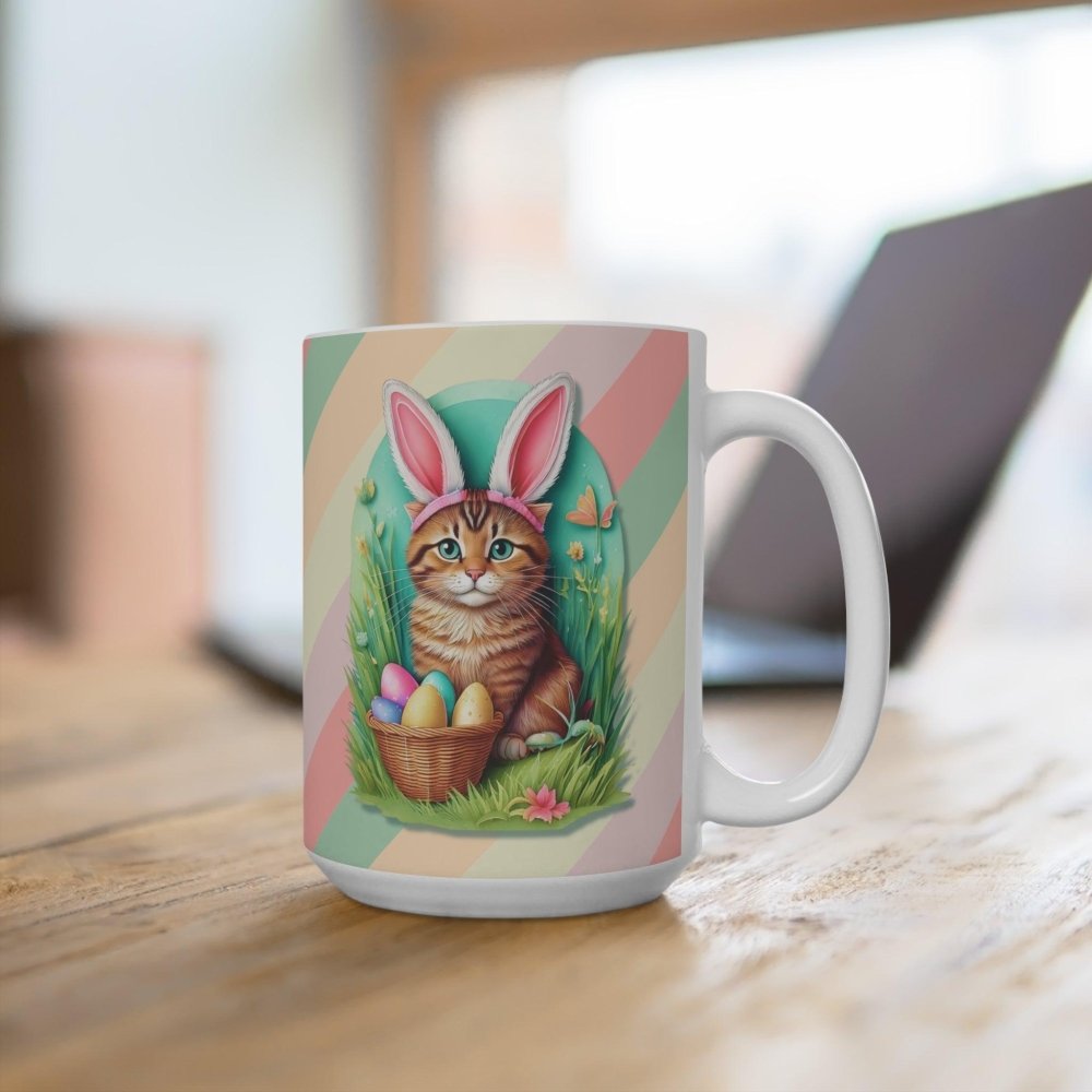 Easter Cat Mug - Purrfectly Sweet Bunny Cat Cup - Funny Gift for Cat & Coffee Lovers - Love From Snowy Shop