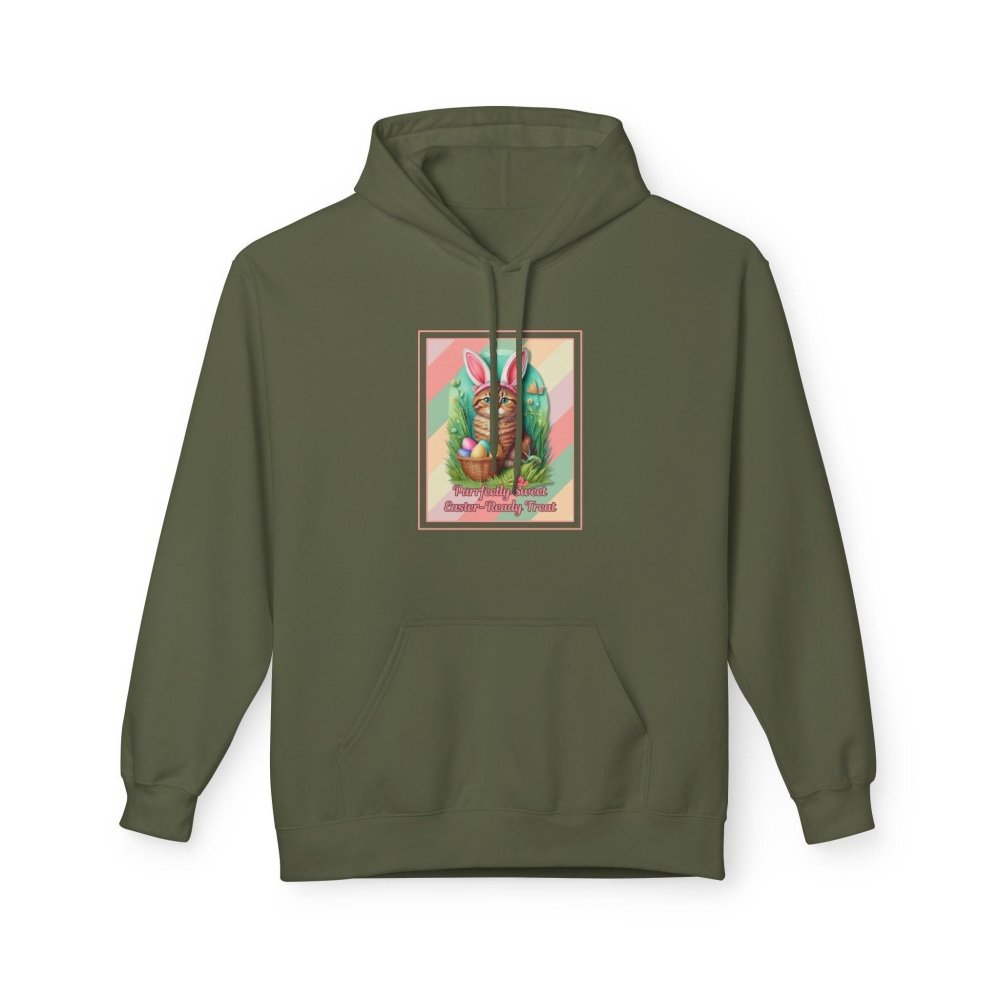 Funny Easter Cat Hoodie - Purrfectly Sweet Bunny Ears Sweatshirt - Spring Gift for Cat Moms - Love From Snowy Shop