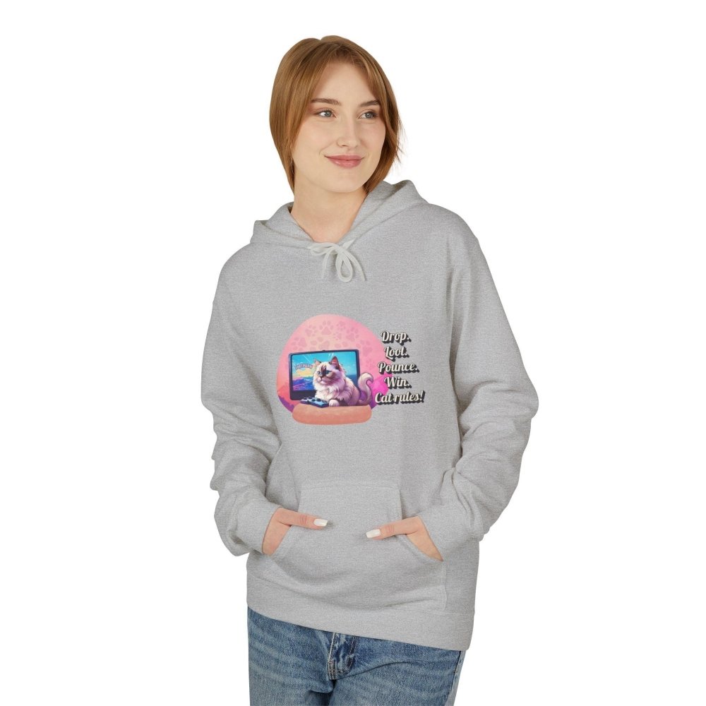 Gamer Cat Hoodie – Funny FortMeow Style Sweatshirt – Battle Mode Cozy Cat Gift - Love From Snowy Shop