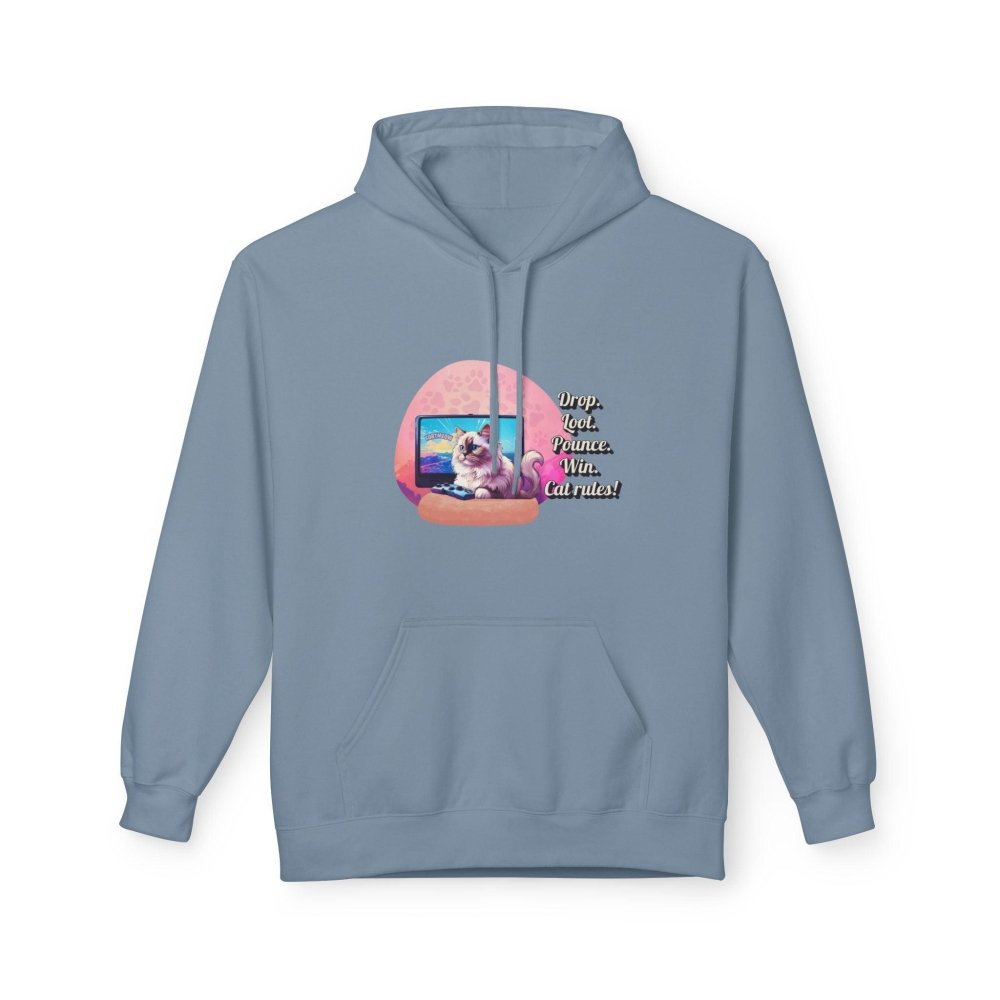 Gamer Cat Hoodie – Funny FortMeow Style Sweatshirt – Battle Mode Cozy Cat Gift - Love From Snowy Shop