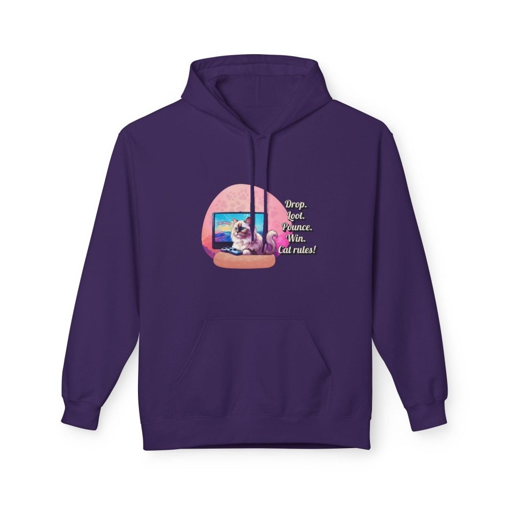 Gamer Cat Hoodie – Funny FortMeow Style Sweatshirt – Battle Mode Cozy Cat Gift - Love From Snowy Shop