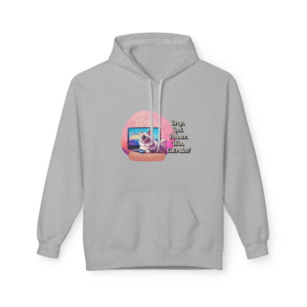 Gamer Cat Hoodie – Funny FortMeow Style Sweatshirt – Battle Mode Cozy Cat Gift - Love From Snowy Shop