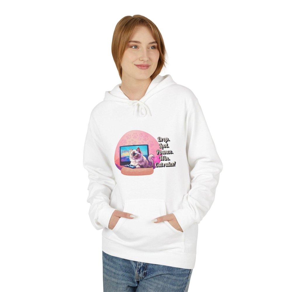 Gamer Cat Hoodie – Funny FortMeow Style Sweatshirt – Battle Mode Cozy Cat Gift - Love From Snowy Shop