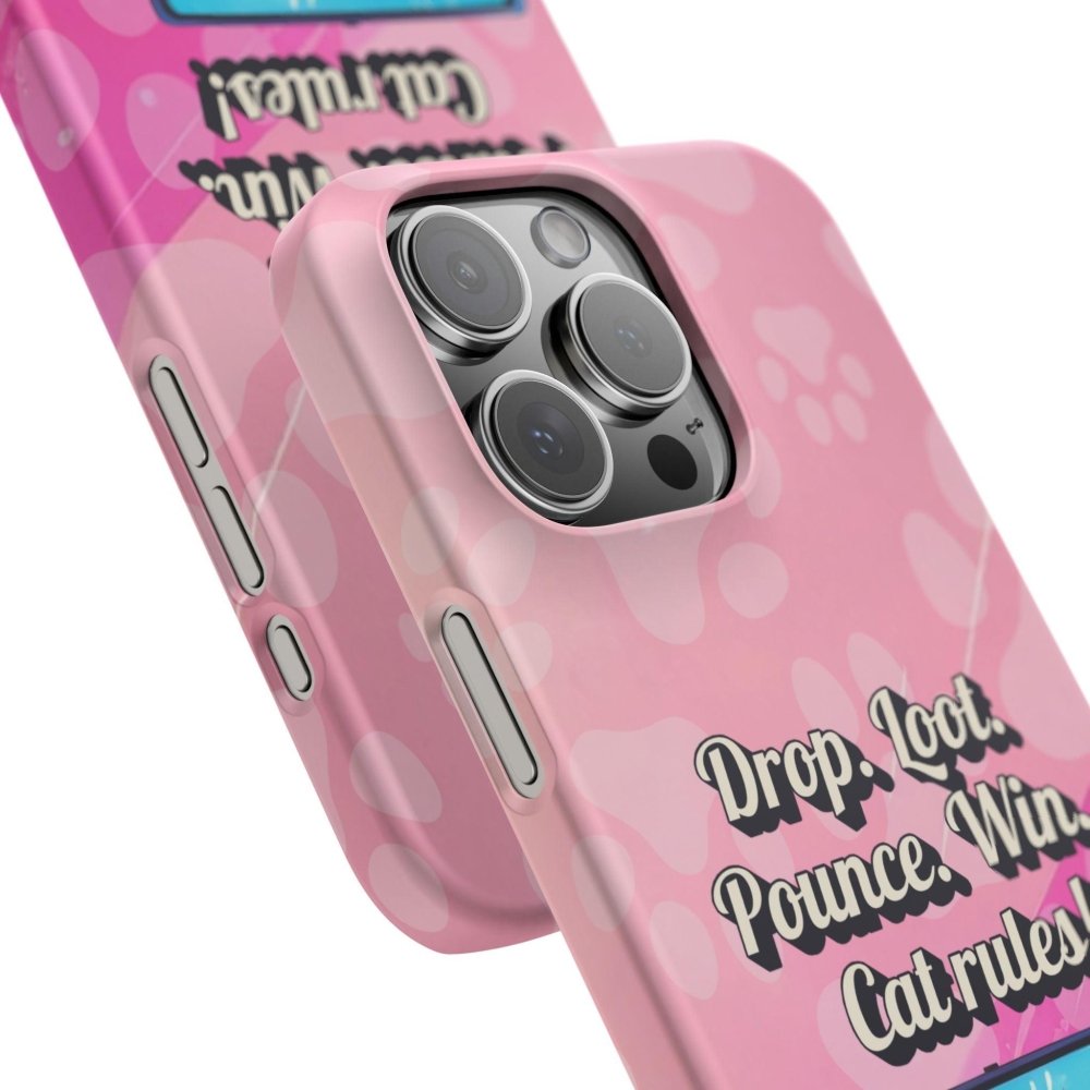 Gamer Cat Phone Case – FortMeow Style Cat Gamer Cover – Funny Gift for Streamers - Love From Snowy Shop