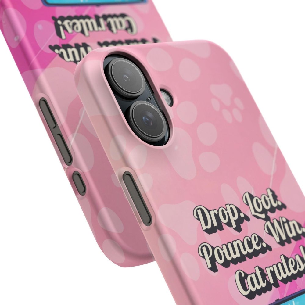 Gamer Cat Phone Case – FortMeow Style Cat Gamer Cover – Funny Gift for Streamers - Love From Snowy Shop