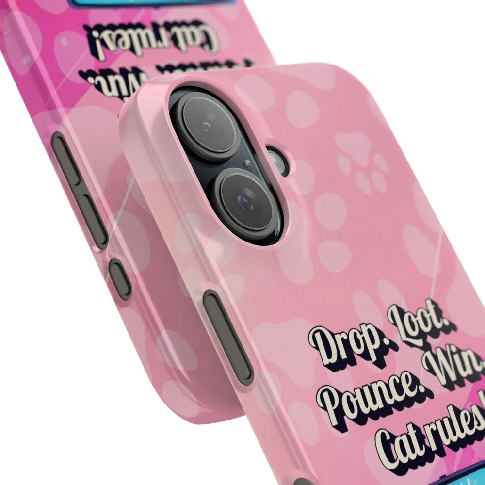 Gamer Cat Phone Case – FortMeow Style Cat Gamer Cover – Funny Gift for Streamers - Love From Snowy Shop