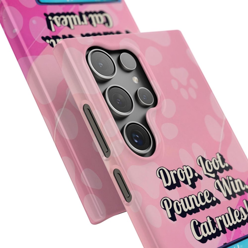 Gamer Cat Phone Case – FortMeow Style Cat Gamer Cover – Funny Gift for Streamers - Love From Snowy Shop