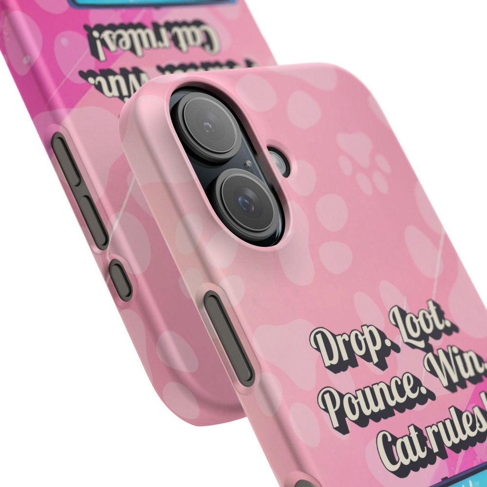 Gamer Cat Phone Case – FortMeow Style Cat Gamer Cover – Funny Gift for Streamers - Love From Snowy Shop