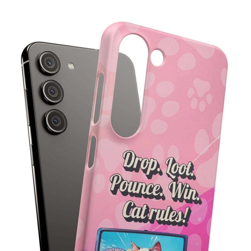 Gamer Cat Phone Case – FortMeow Style Cat Gamer Cover – Funny Gift for Streamers - Love From Snowy Shop