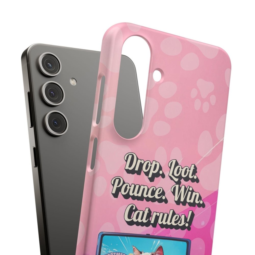 Gamer Cat Phone Case – FortMeow Style Cat Gamer Cover – Funny Gift for Streamers - Love From Snowy Shop